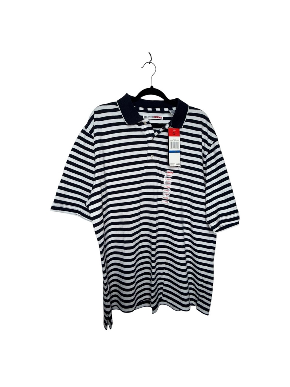Grand Slam Navy & White Striped Polo Shirt